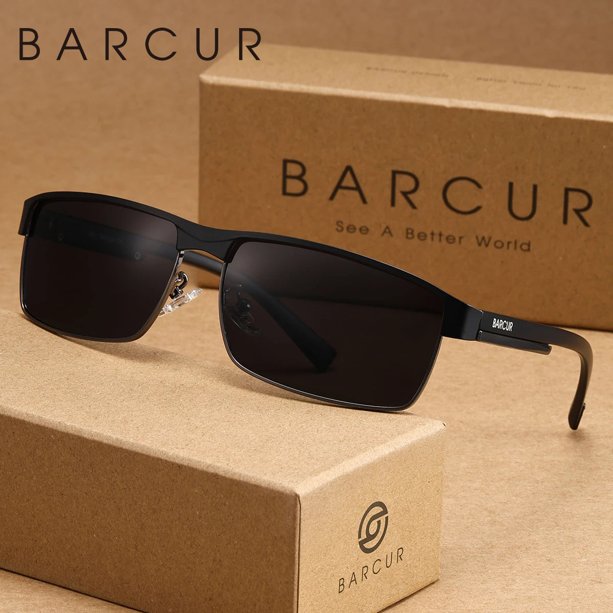 BARCUR Business Style Polarizing sunglasses