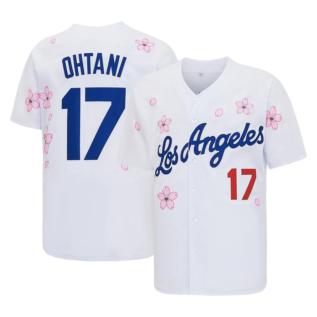 Men's #17 Ohtani Baseball Jersey, Exquisite Embroidered T-Shirt