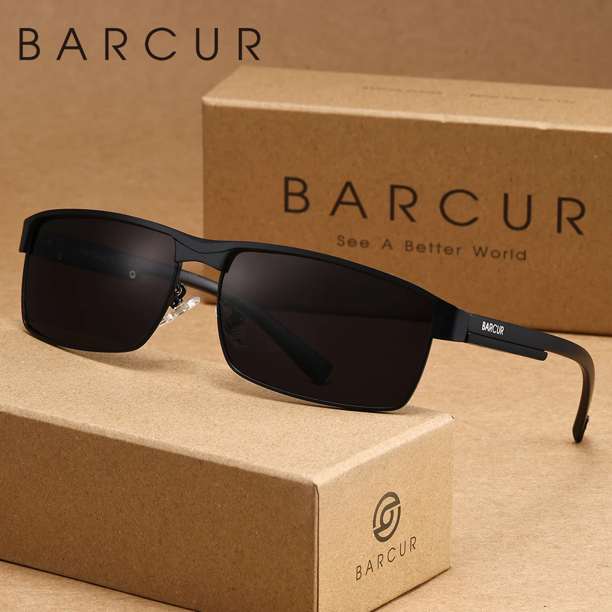 BARCUR Business Style Polarizing sunglasses