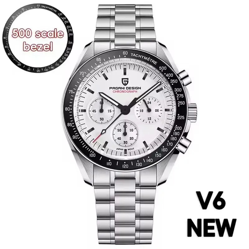 2026 New PAGANI DESIGN Moon Men's Watches Gold Luxury Quartz Watch For Men Speed Sports Chronograph Waterproof