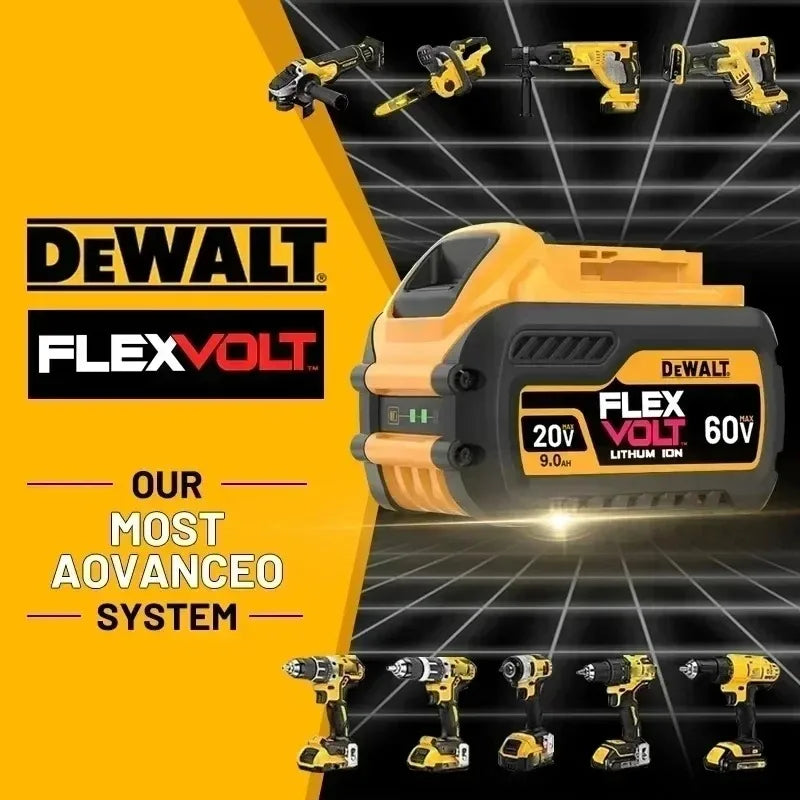 Original Dewalt 60V/20V Battery, 5AH 6AH 9AH Battery
