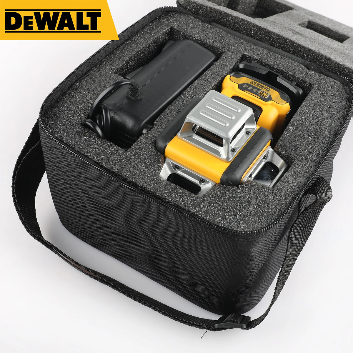 DEWALT 12V MAX Green Beam 3x360 Laser Level DW089LG, IP65 Waterproof Dustproof with Magnetic Bracket for Versatile Construction Leveling