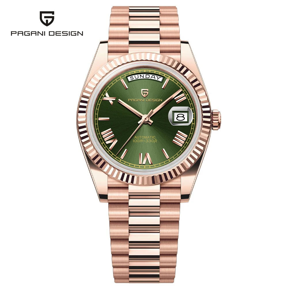 2025 New PAGANI DESIGN DD36 Man Watch Rose Gold Luxury Men Mechanical Watches Sapphire Mirror Automatic Watch For Men Waterproof