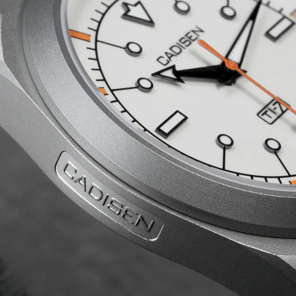 CADISEN TI-7 Autodyne Titanium Automatic Mechanical Watch Man Canvas Wristwatch
