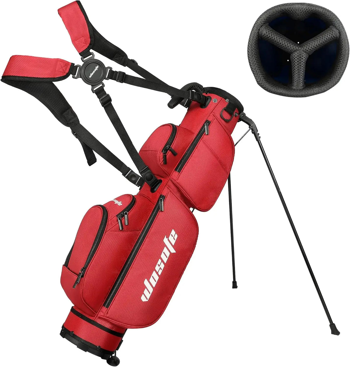 3-Way Dividers, Fits 5-9 Clubs - Small Sunday Lightweight Golf Stand Bag - for Men & Women,