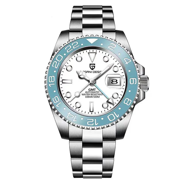 PAGANI DESIGN New GMT Men Watch Top Brand 40mm Mechanical Watch Sapphire Glass 100M Waterproof Automatic Wristwatch
