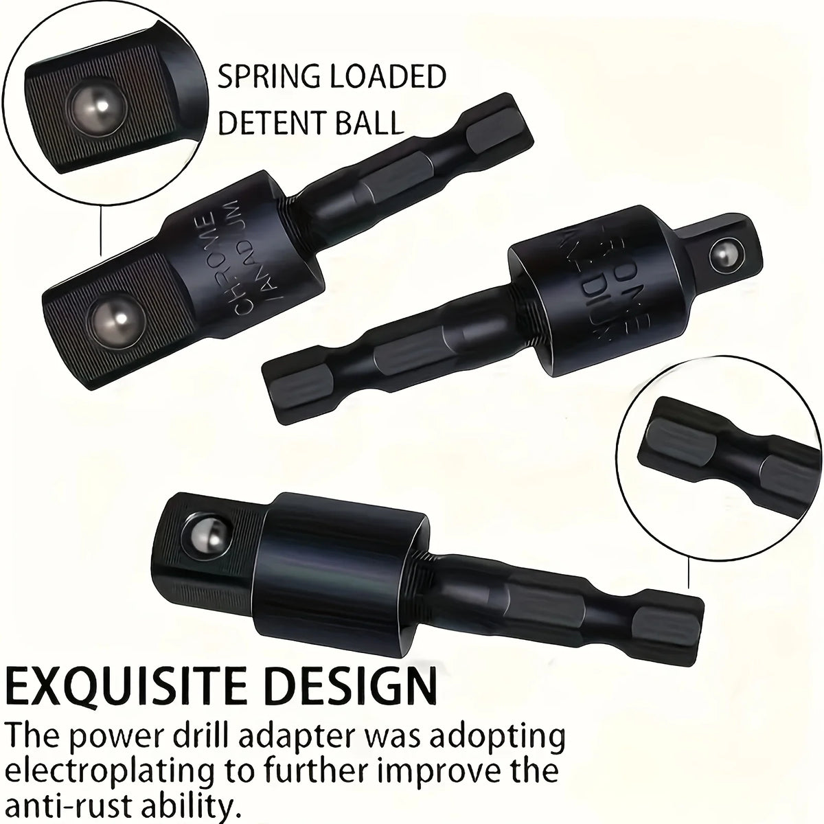 31 Pieces of Flexible Drill Bit Extension Kit, including 1/4 3/8 1/2 inch Hexagonal Socket Adapter, Flexible Magnetic Drill Bit Extender,