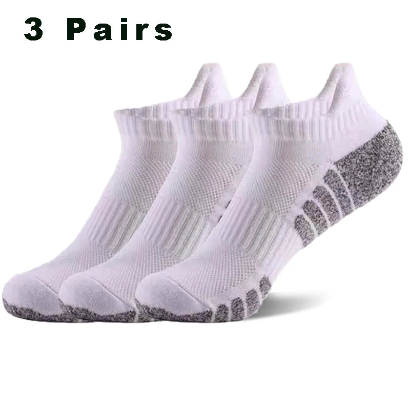 3 Pairs Professional Running Sports Fitness Ankle Socks