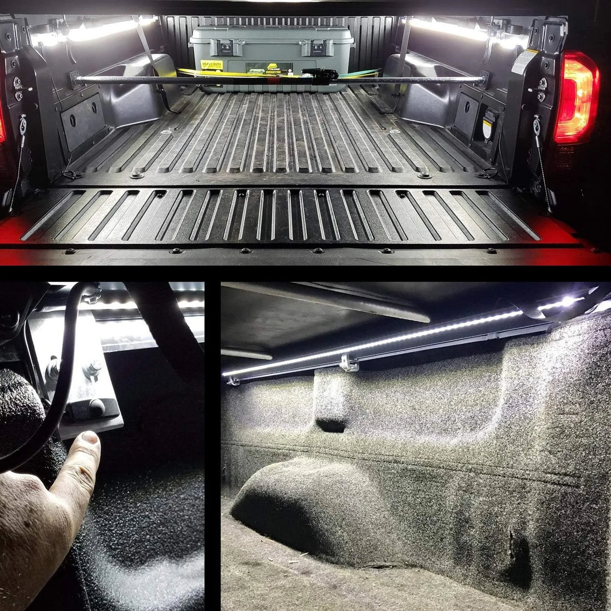 Nilight 2PCS 60 Inch 180 LED Truck Bed Light Kit, Waterproof Cargo LED Strip Lights with On/Off Switch