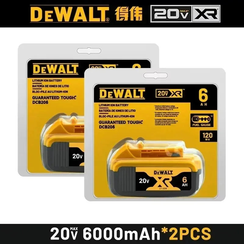 100% Original DeWalt Batteries 20V 6000mAh Li Ion Battery