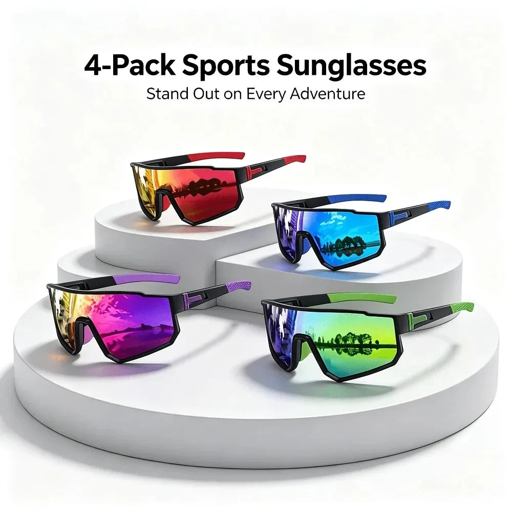 8003 Men's and Women's Sports Sunglasses 12-Piece Set,