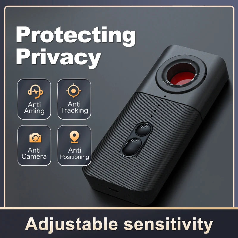 T3 Smart Detector, Universal Anti-spy Device with Night Vision, LED Display, GPS Tracking, Anti-aiming, Camera Detection, USB Rechargeable Lithium Polymer Battery, Suitable for Wireless Cameras And Hidden GSM Devices