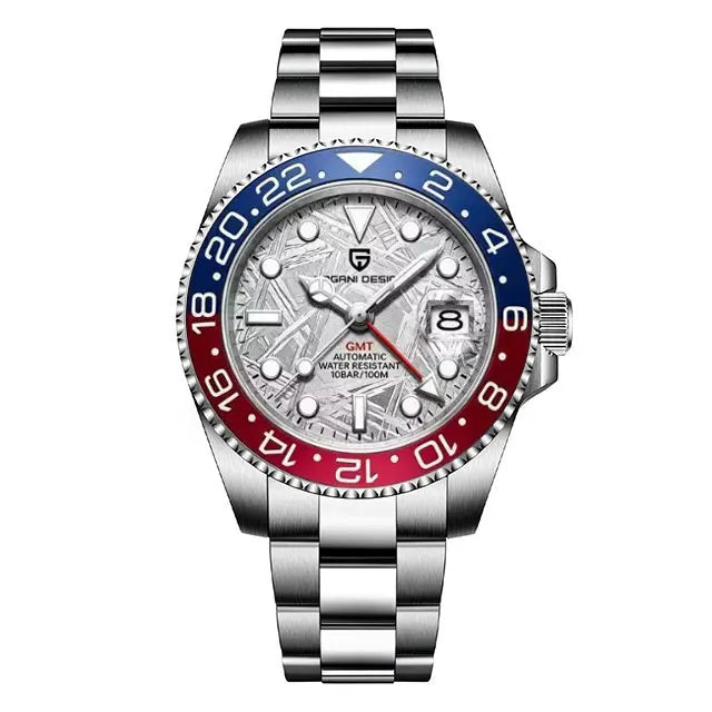 PAGANI DESIGN New GMT Men Watch Top Brand 40mm Mechanical Watch Sapphire Glass 100M Waterproof Automatic Wristwatch