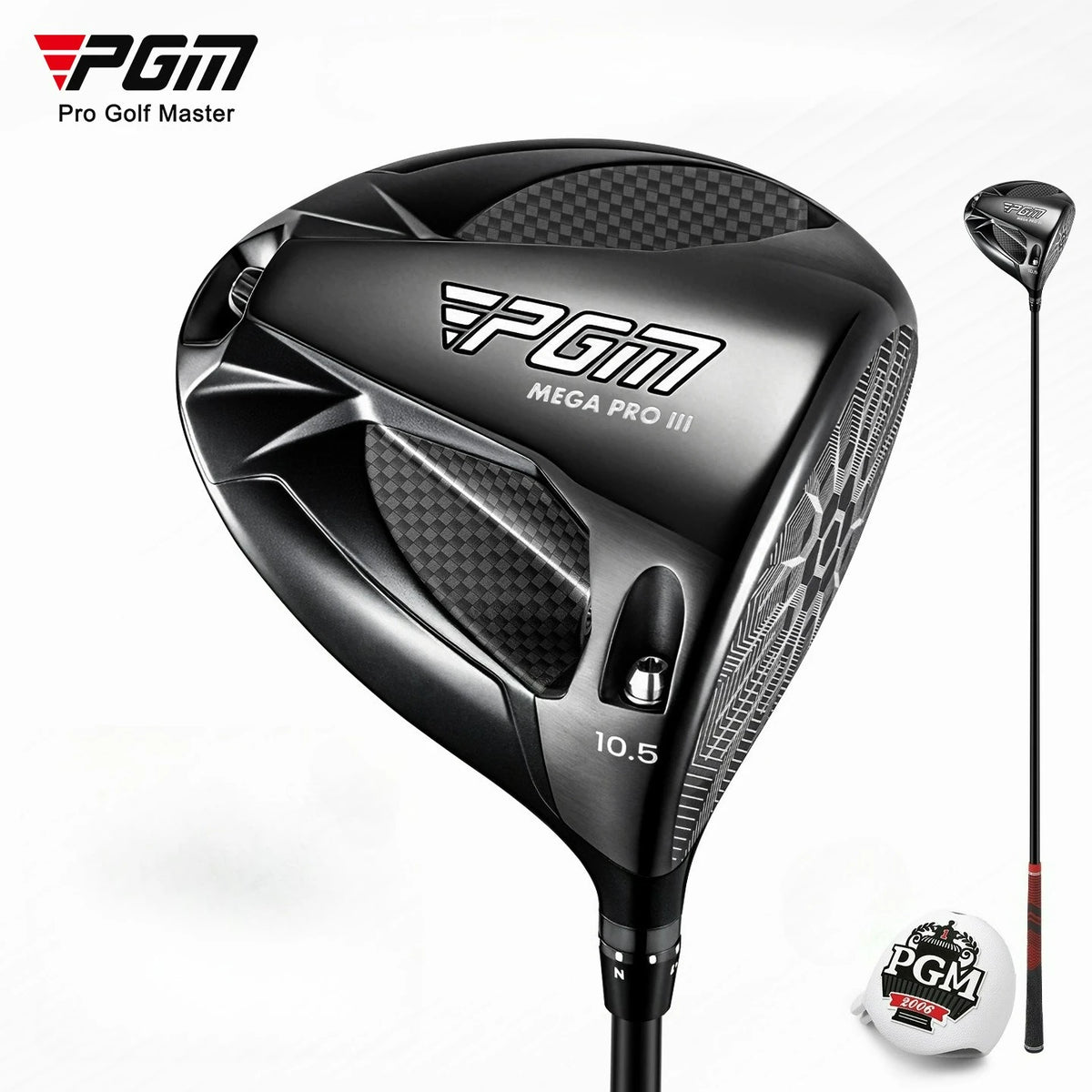 PGM Adjustable Tilt Angle Men's Professional Golf Club Men's Professional Golf Club Carbon Fiber Crown MG087
