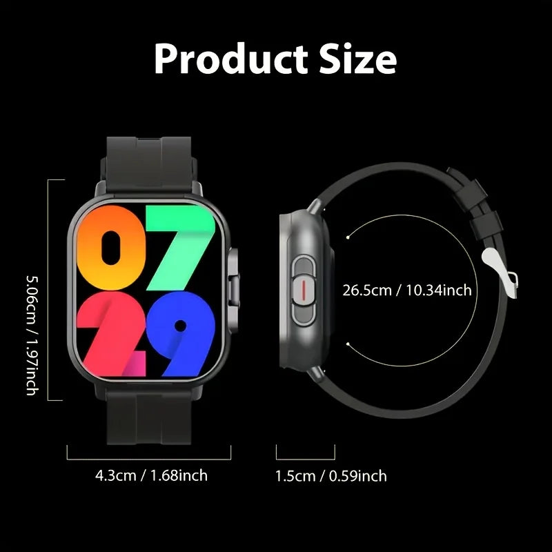 2026 Latest Smartwatch, Unisex | Valentine's Day Gift - Wireless Calling/Texting/Multiple Sports Modes/Remote Camera Control/Fitness Tracker, Compatible with iPhone and Android,