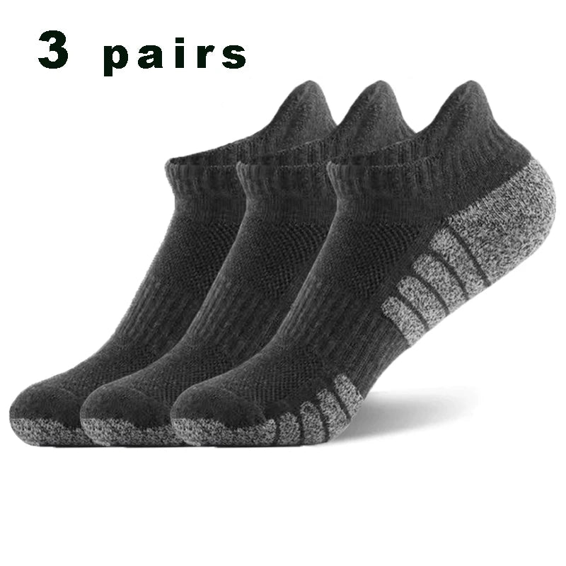 3 Pairs Professional Running Sports Fitness Ankle Socks