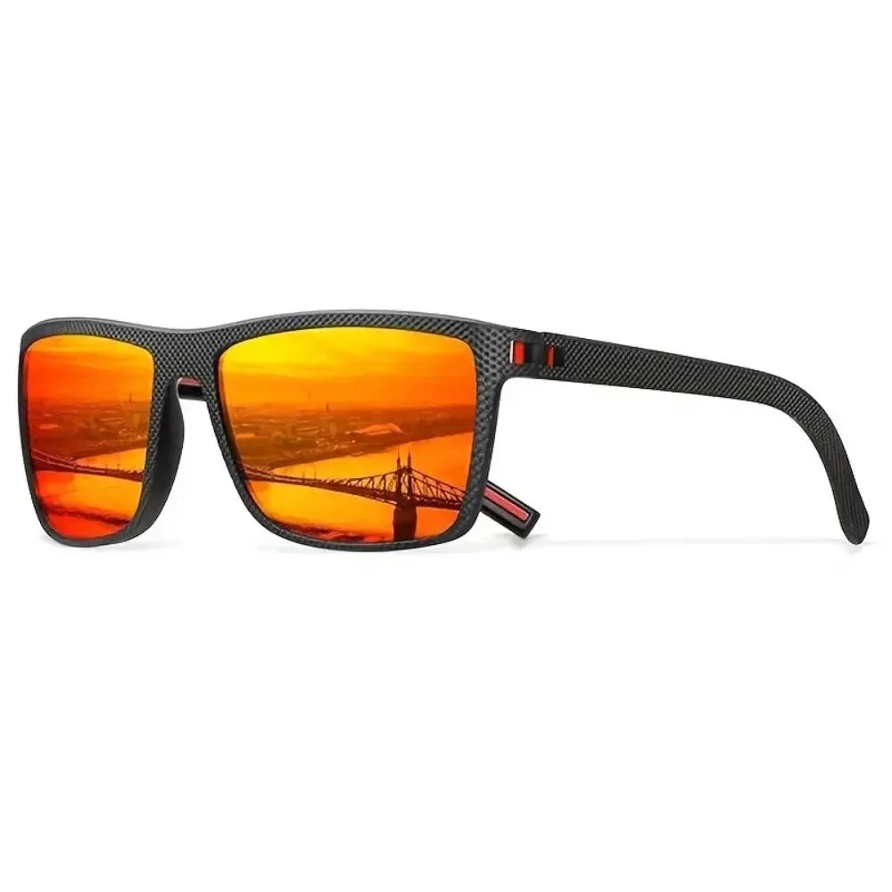 10PCS Men's and Women's Textured Square Polarized Sunglasses,