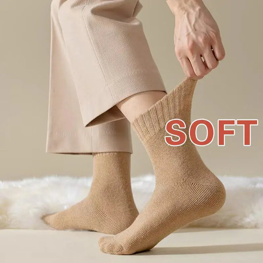 3pairs Merino Rabbit Socks Against Cold Snow Winter Warm Male Sox