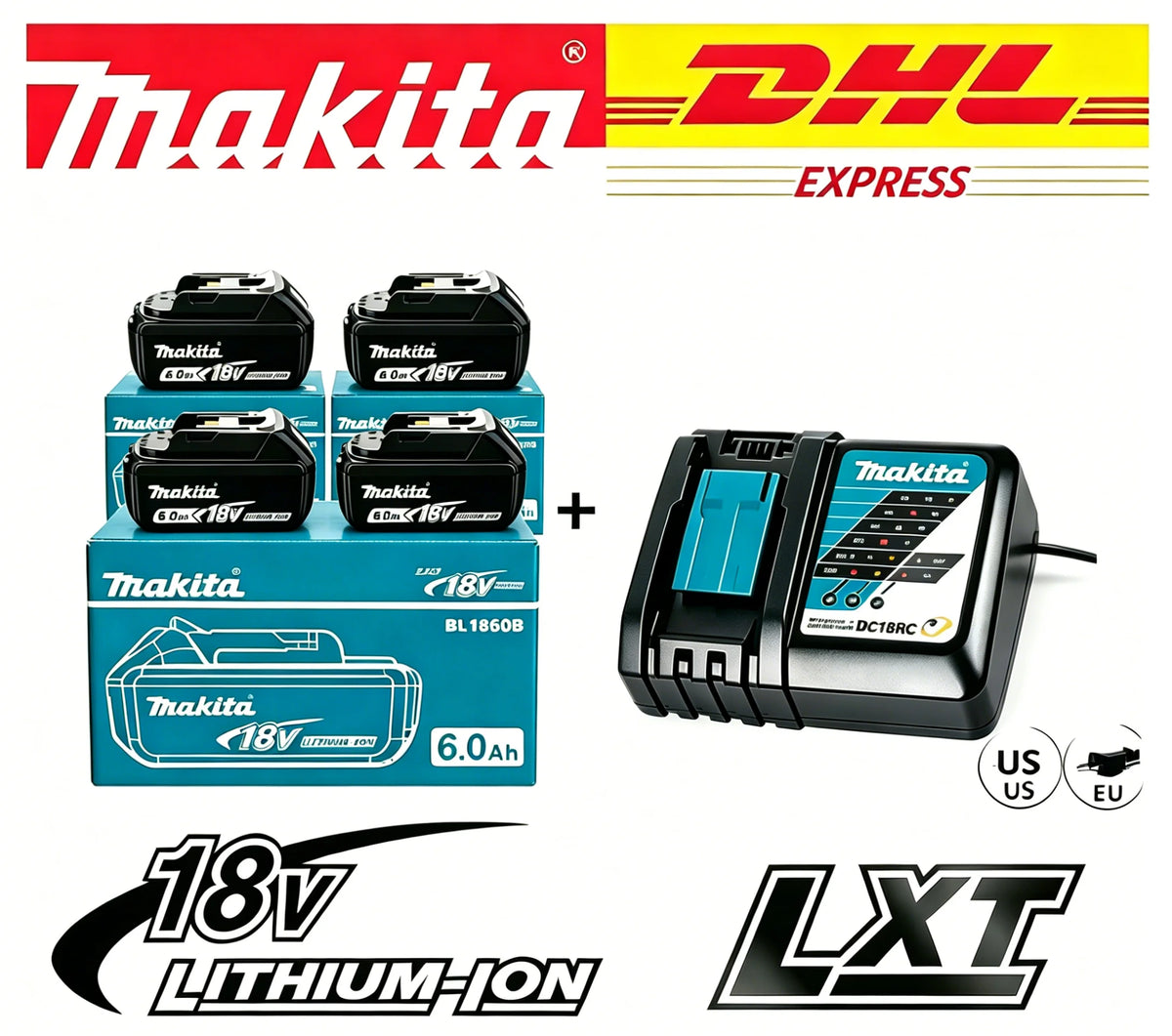 %40 Genuine 6AH Makita BL1860 18V Battery Power Tools Li-ion Replacement BL1850 BL1840 for 18V Screwdriver with BMS TPCELL 18V