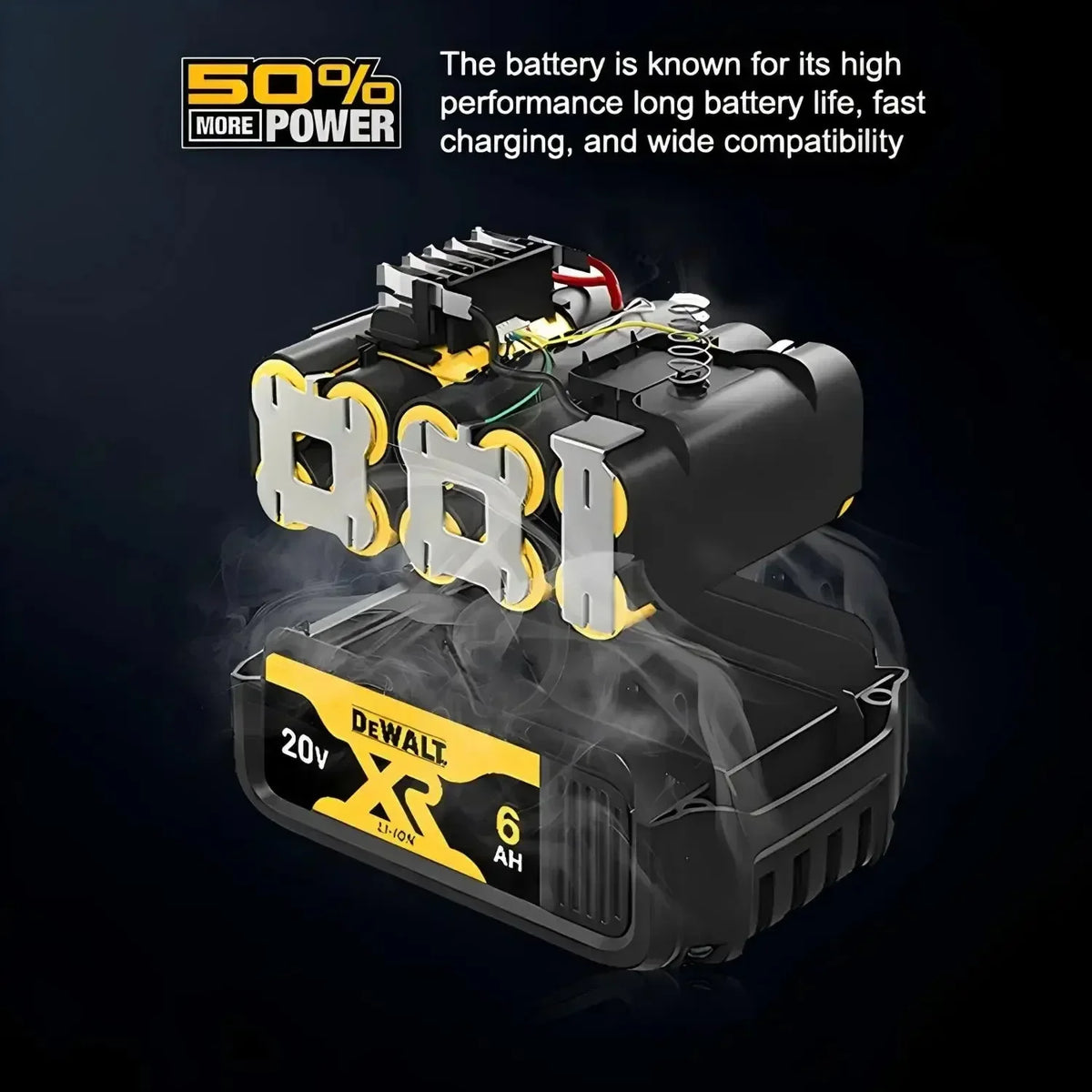 100% Original DeWalt Batteries 20V 6000mAh Li Ion Battery