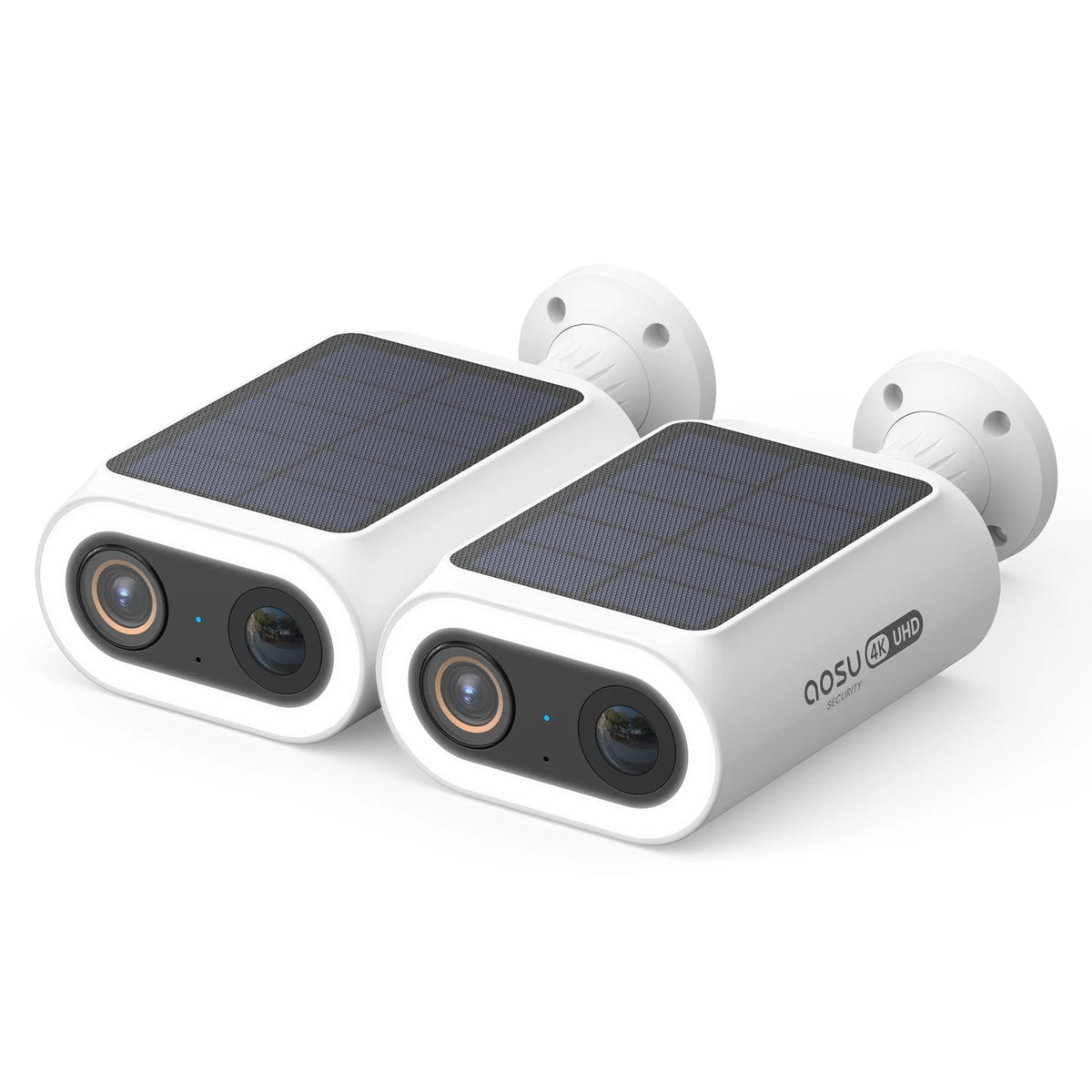 AOSU 4K UHD Solar Camera 2/3/4 pcs Wireless Outdoor 100% Wire-free Security Camera 5000mAh 8MP Wifi Camera AI Detection CCTV Cam