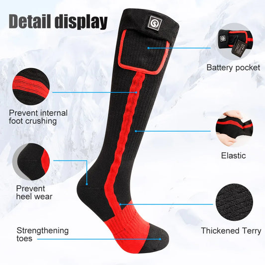 Savior Heated Socks Man Winter Rechargeable
