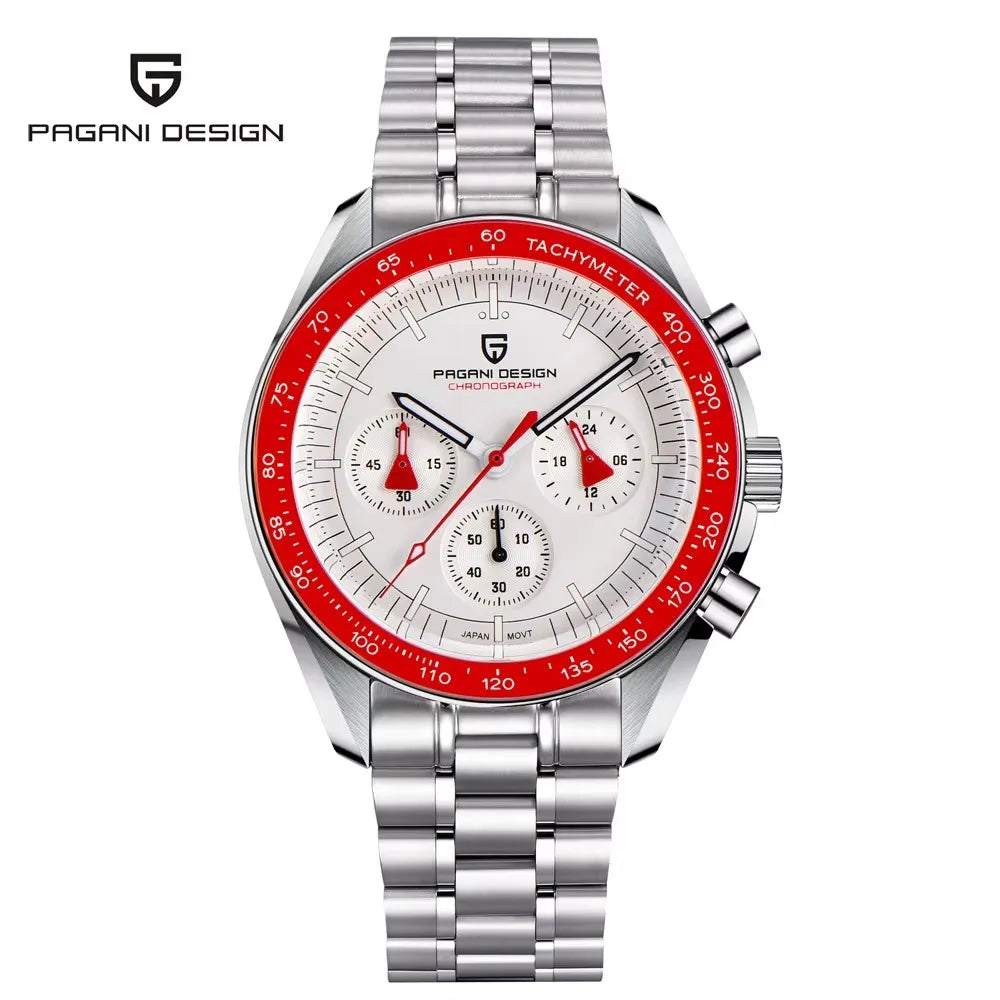 2026 New PAGANI DESIGN Moon Men's Watches Gold Luxury Quartz Watch For Men Speed Sports Chronograph Waterproof
