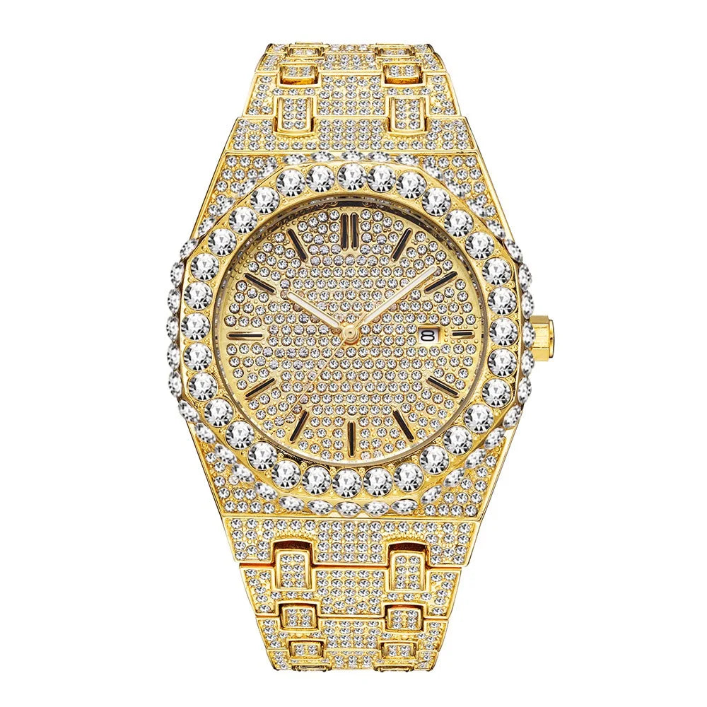 Missfox Men's Quartz Watch Luxury Fashion Hip Hop Cool Wristwatch For Male Waterproof Calendar Luminous Men Watches New Gift