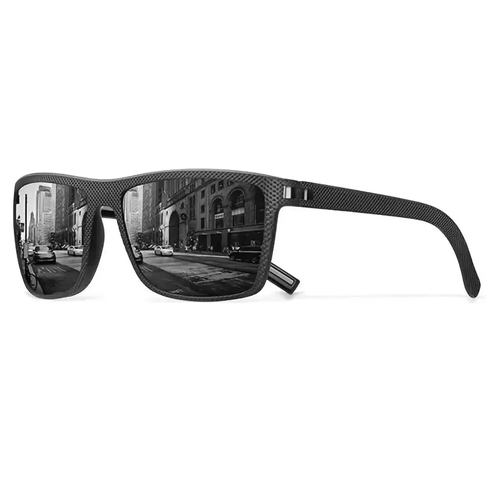 10PCS Men's and Women's Textured Square Polarized Sunglasses,