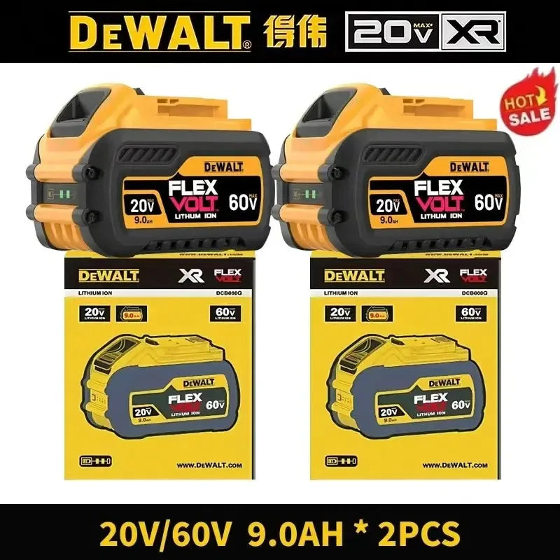 Original Dewalt 60V/20V Battery, 5AH 6AH 9AH Battery