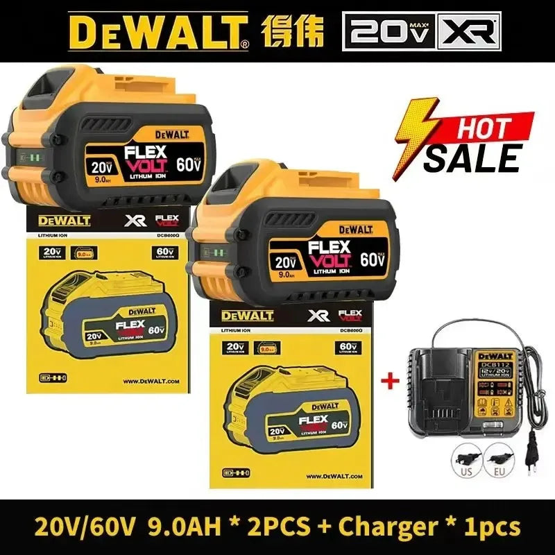 Original Dewalt 60V/20V Battery, 5AH 6AH 9AH Battery