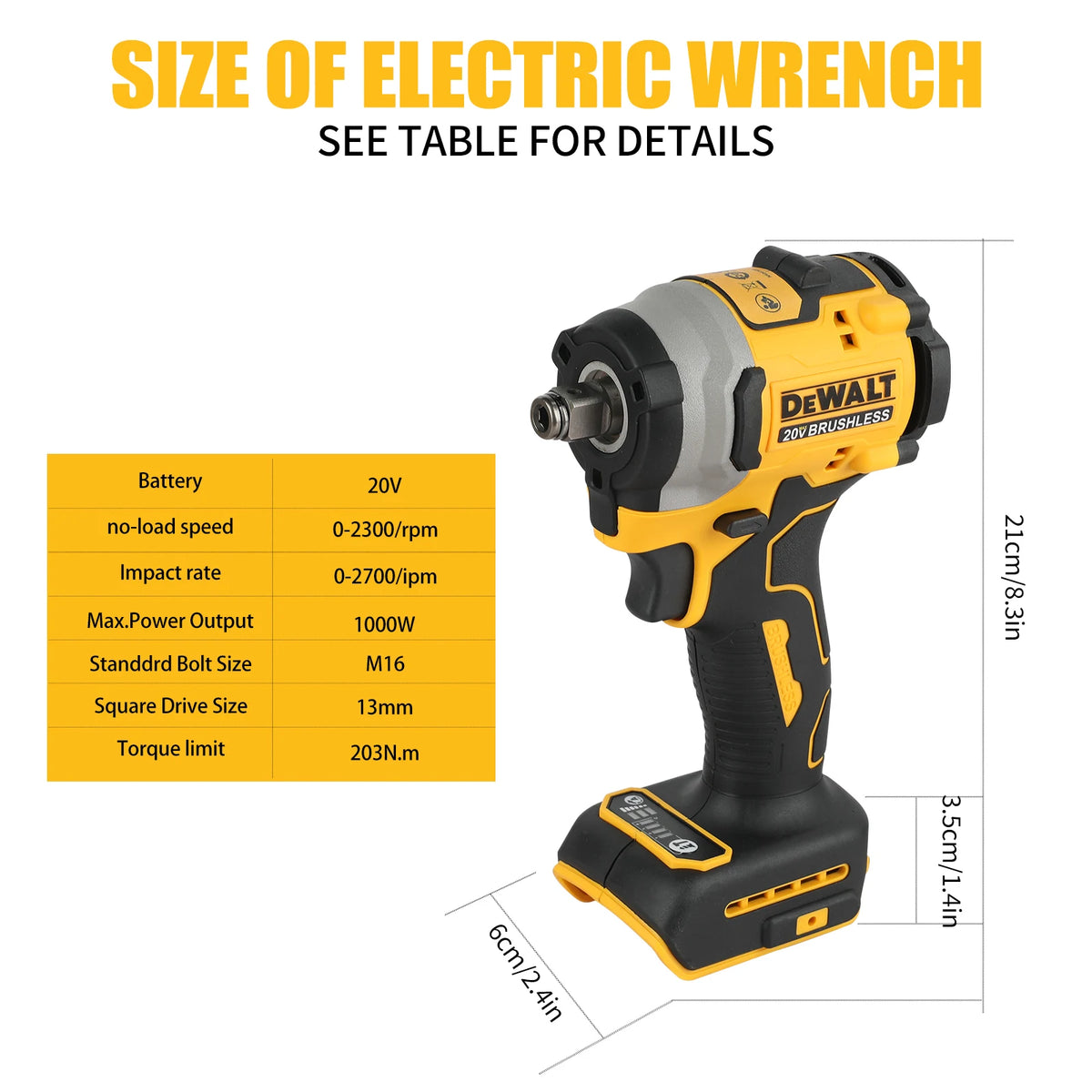 DeWalt DCF850 20V Brushless Impact Driver, 1/4" Hex