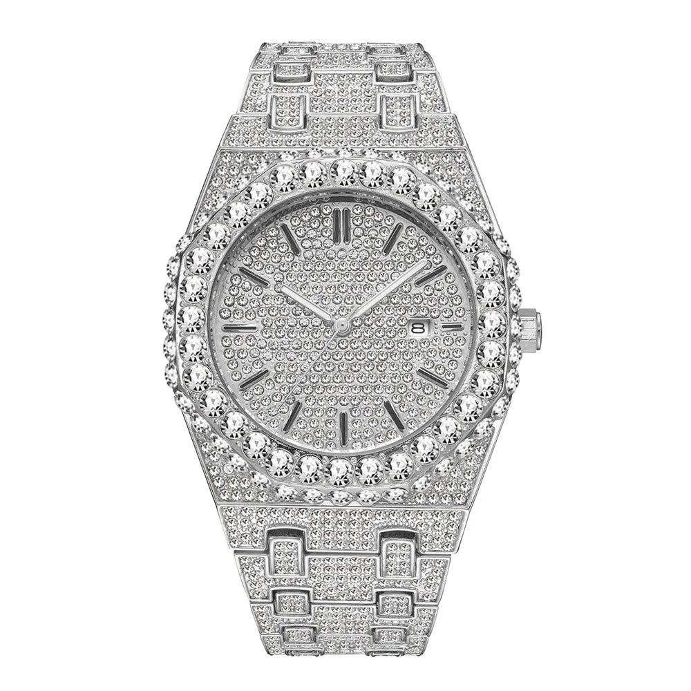 Missfox Men's Quartz Watch Luxury Fashion Hip Hop Cool Wristwatch For Male Waterproof Calendar Luminous Men Watches New Gift