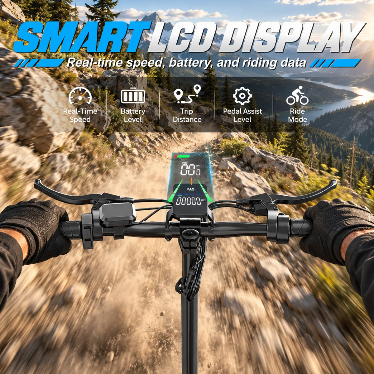 ASKGO Electric Scooter for Adults, 1500W Peak Motor, 48V 20Ah Battery, 65 Miles Long Range, Up to 28MPH Top Speed, 11" Fat Tires, Foldable Off-Road E-Scooter for Commuting, UL2272 Certified