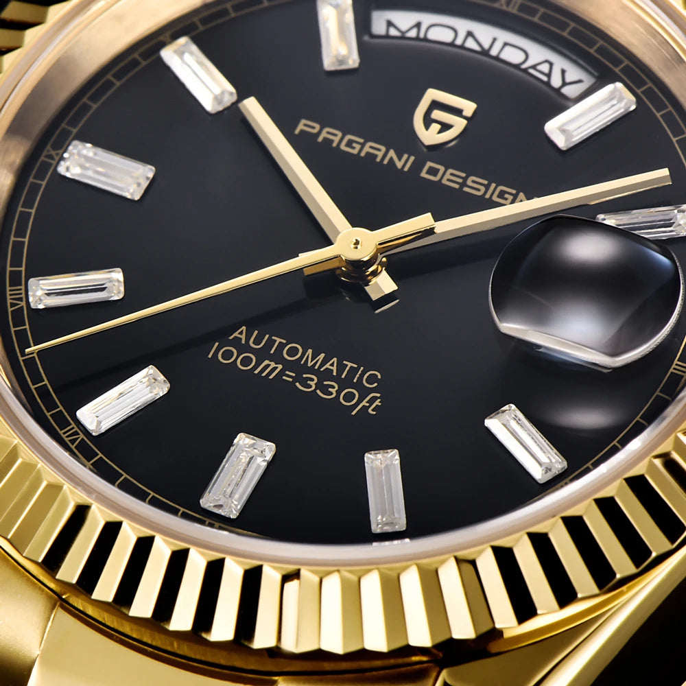 2026 New PAGANI DESIGN DD36 Mens Mechanical Watches Gold Luxury Automatic Watch For Men AR Sapphire Mirror Waterproof