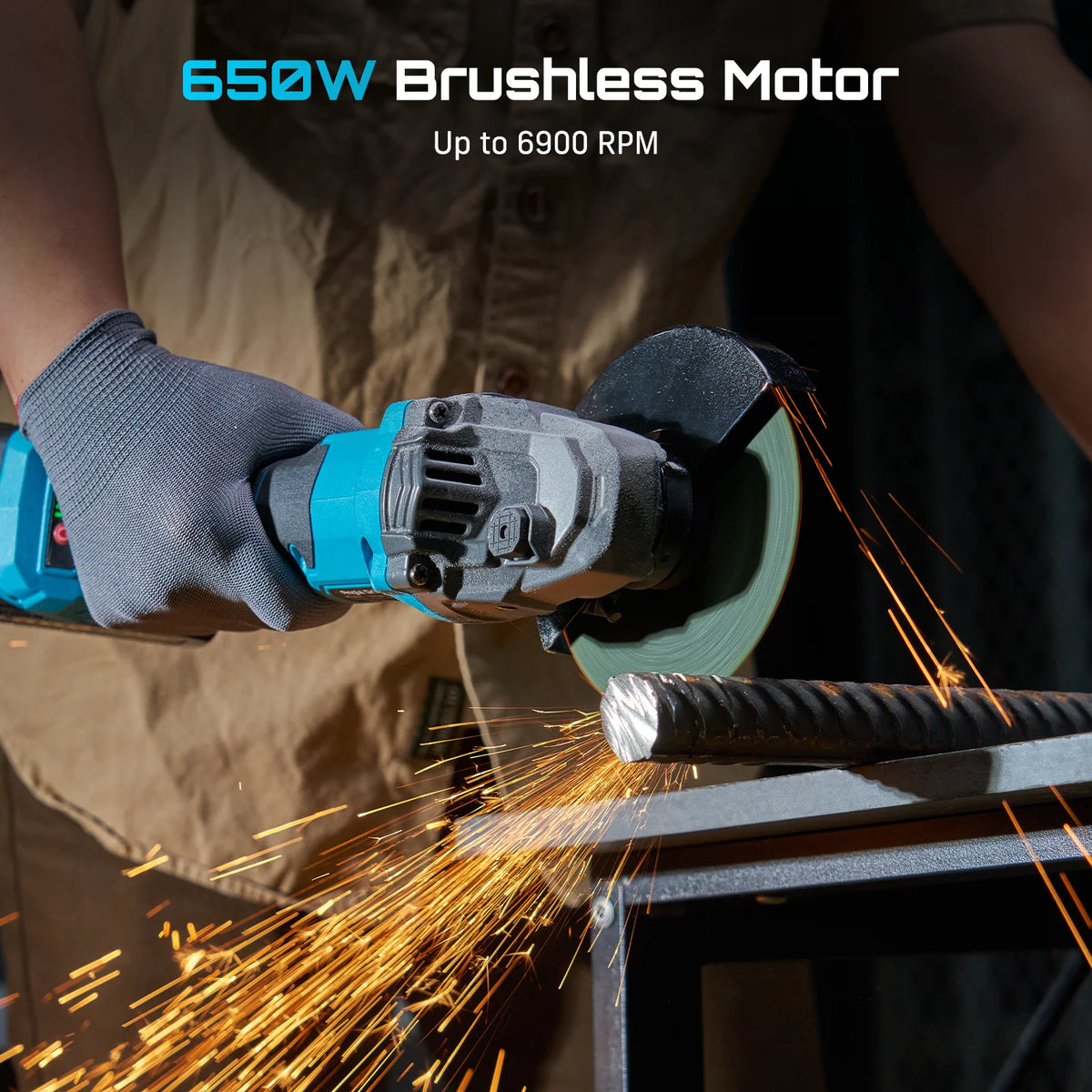 Seesii 3-In-1 Tool Combo Kit Rotary Hammer Drill Impact Wrench Angle Grinder Electric Brushless Cordless Battery