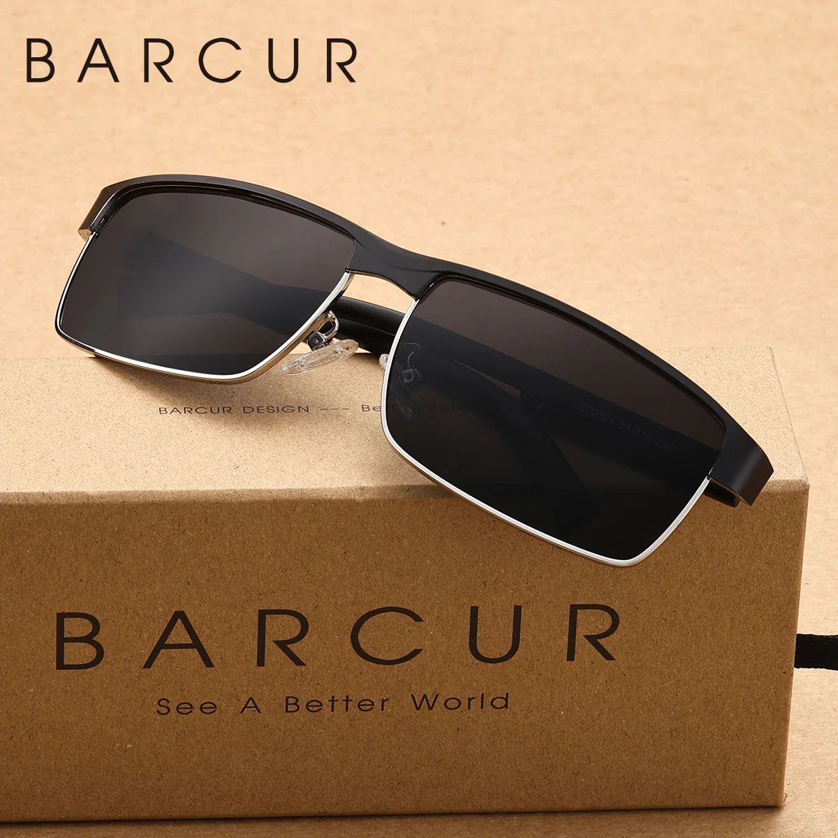 BARCUR Business Style Polarizing sunglasses
