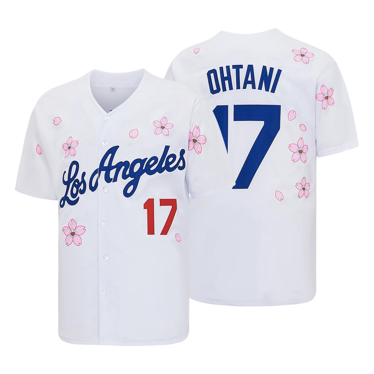 Men's #17 Ohtani Baseball Jersey, Exquisite Embroidered T-Shirt
