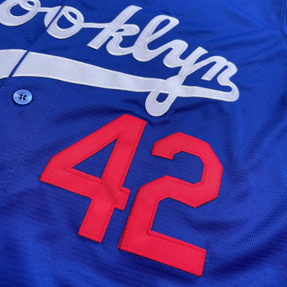Men's Blue White Beige Letter Embroidery Baseball Shirt，#42 Jackie Robinson Legend Baseball Jersey, Fan Gift