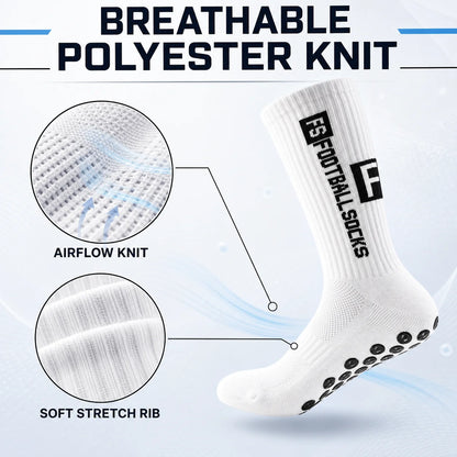 4 Pairs Professional Grip Socks High-Performance Silicone Dots Non-Slip Athletic Crew Socks