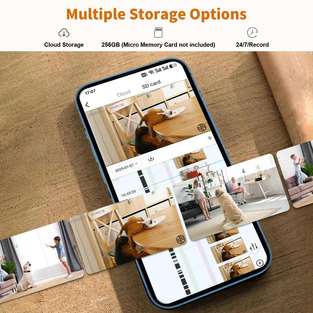 Smart 3MP HD Indoor Home Security Camera for Baby/Elder/Pet/Nanny, With Real-time APP Alert, 2-Way Audio, Human Body Detection