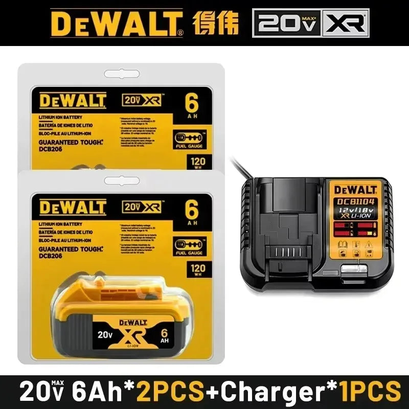 100% Original DeWalt Batteries 20V 6000mAh Li Ion Battery
