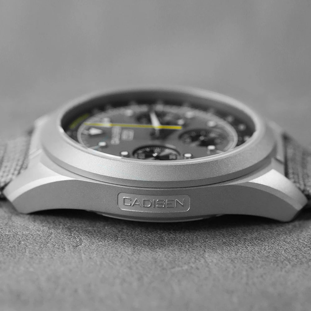 CADISEN Titanium TI-7 MULTISYNC New Moon Mens Watches Canvas