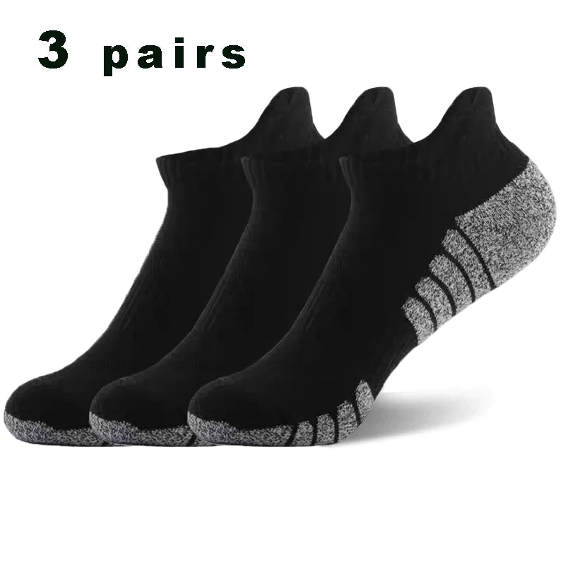 3 Pairs Professional Running Sports Fitness Ankle Socks