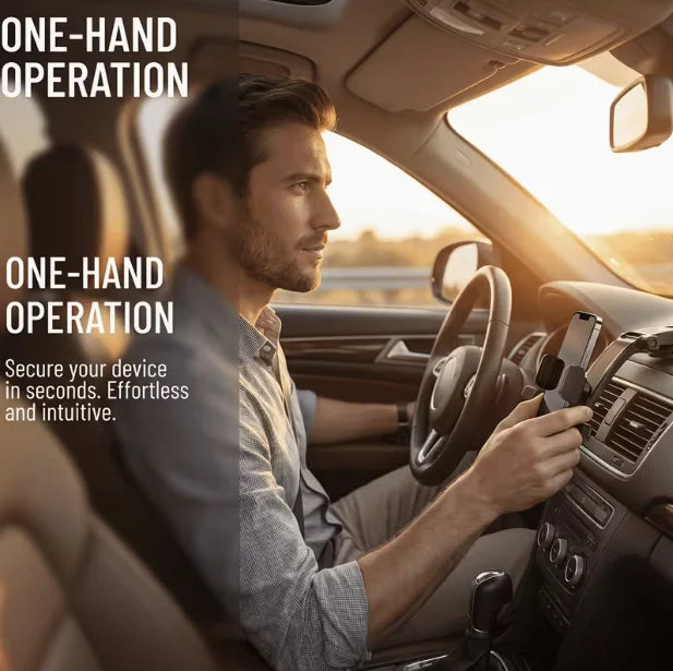 [Powerful Suction Cup] Dashboard Car Phone Mount, Upgraded Hands-free Phone Holder,