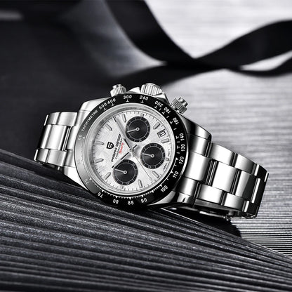 Pagani Design Top Brand Men's Sports Multifunctional Quartz Watch Sapphire Stainless Steel Waterproof Chronograph