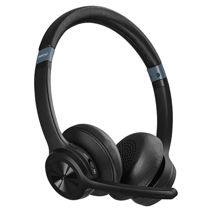 Mpow HC9 Bluetooth 5.3 Headset For Call Center Office Upgraded Wireless Headphones Noise Cancelling Mic
