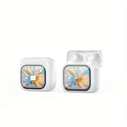 Wireless Headphones with LCD Color Screen ANC Noise Cancellation  Ultra-Long Battery
