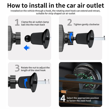Fan Cooling Car Magnetic Bracket Wireless Charger QI1 Wireless Fast Charging Suitable for iPhone 12-17 Series Car Vent Installation Car Phone Holder