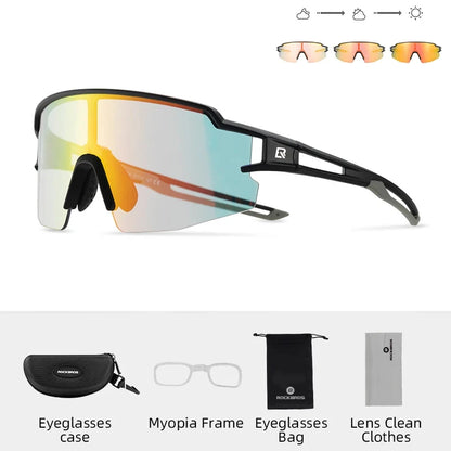 ROCKBROS Cycling Glasses Photochromic Polarized